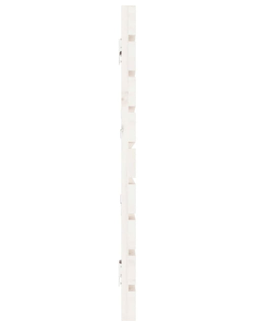 Încărcați imaginea în vizualizatorul Galerie, Tăblie de pat pentru perete, alb, 206x3x63 cm, lemn masiv pin - Lando
