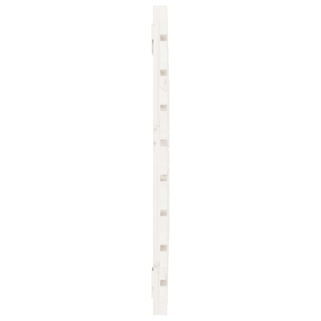 Tăblie de pat pentru perete, alb, 96x3x63 cm, lemn masiv pin - Lando