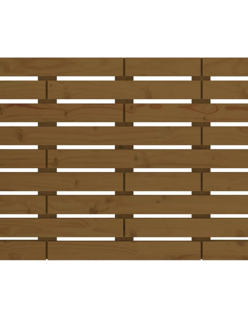 Загрузите изображение в средство просмотра галереи, Tăblie de pat pentru perete, maro miere, 96x3x63 cm, lemn pin - Lando
