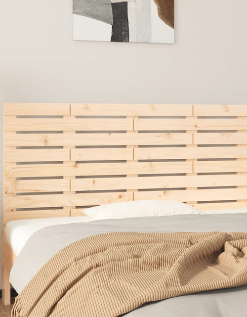 Încărcați imaginea în vizualizatorul Galerie, Tăblie de pat pentru perete, 126x3x63 cm, lemn masiv de pin - Lando
