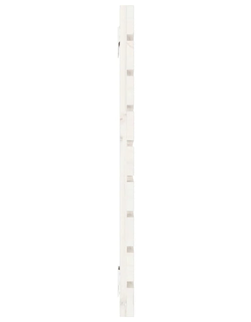 Încărcați imaginea în vizualizatorul Galerie, Tăblie de pat pentru perete, alb, 156x3x63 cm, lemn masiv pin - Lando
