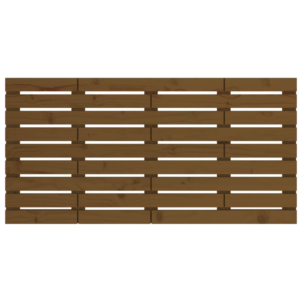 Tăblie de pat pentru perete, maro miere, 156x3x63 cm, lemn pin - Lando