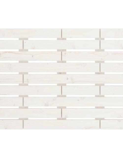 Загрузите изображение в средство просмотра галереи, Tăblie de pat pentru perete, alb, 81x3x63 cm, lemn masiv pin - Lando

