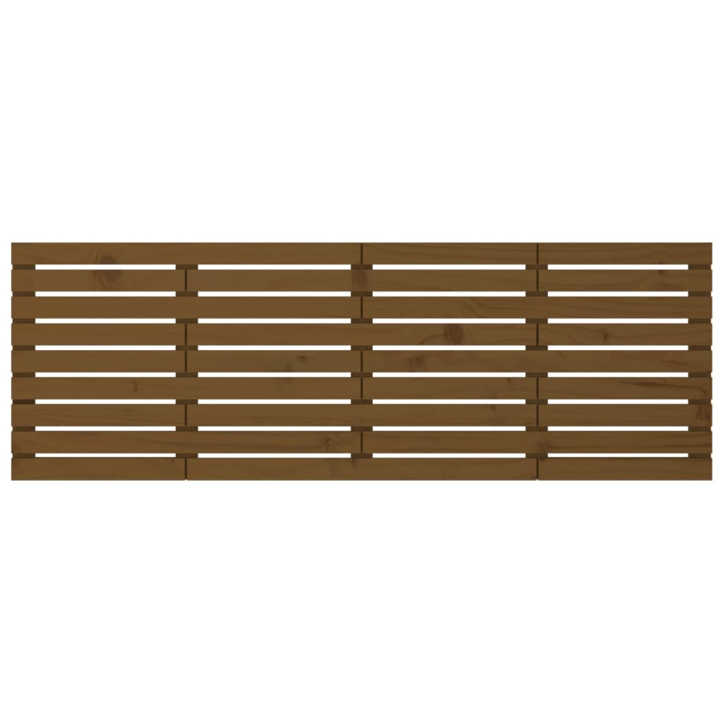 Tăblie de pat pentru perete, maro miere, 166x3x63 cm, lemn pin - Lando