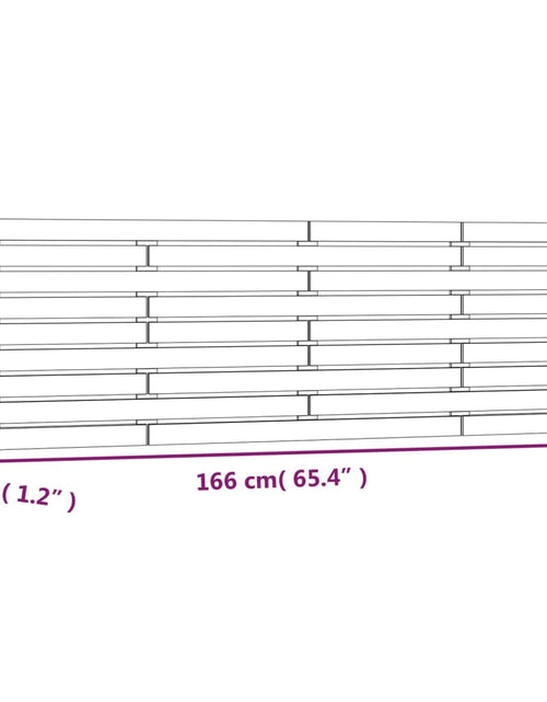 Загрузите изображение в средство просмотра галереи, Tăblie de pat pentru perete, negru, 166x3x63 cm, lemn masiv pin - Lando
