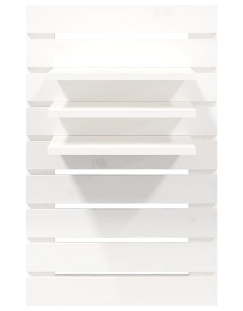 Încărcați imaginea în vizualizatorul Galerie, Rafturi noptiere de perete, 2 buc., alb, lemn masiv de pin Lando - Lando
