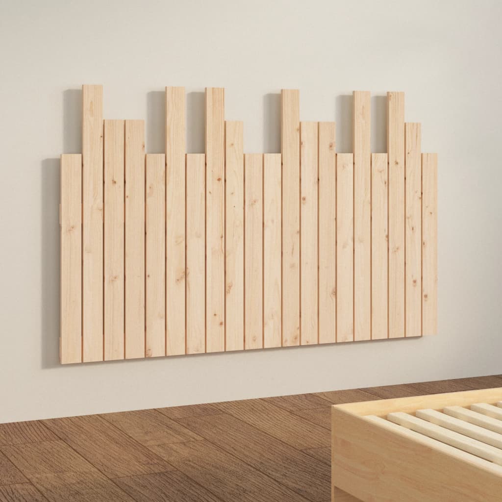Tăblie de pat pentru perete, 127,5x3x80 cm, lemn masiv de pin - Lando