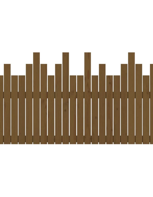 Загрузите изображение в средство просмотра галереи, Tăblie de pat pentru perete, maro miere, 166x3x80 cm, lemn pin - Lando
