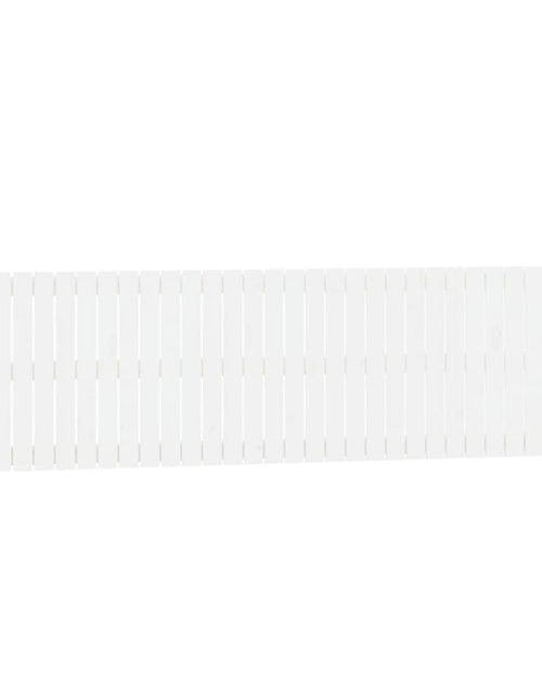 Загрузите изображение в средство просмотра галереи, Tăblie de pat pentru perete, alb, 204x3x60 cm, lemn masiv pin - Lando
