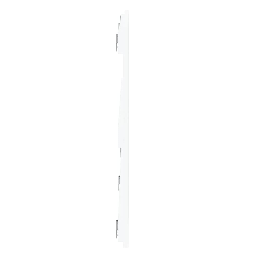 Tăblie de pat pentru perete, alb, 204x3x60 cm, lemn masiv pin - Lando