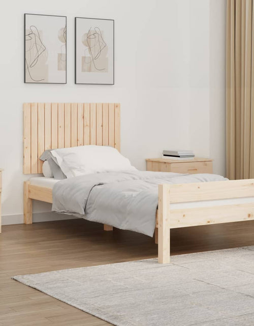 Încărcați imaginea în vizualizatorul Galerie, Tăblie de pat pentru perete, 95,5x3x60 cm, lemn masiv de pin - Lando
