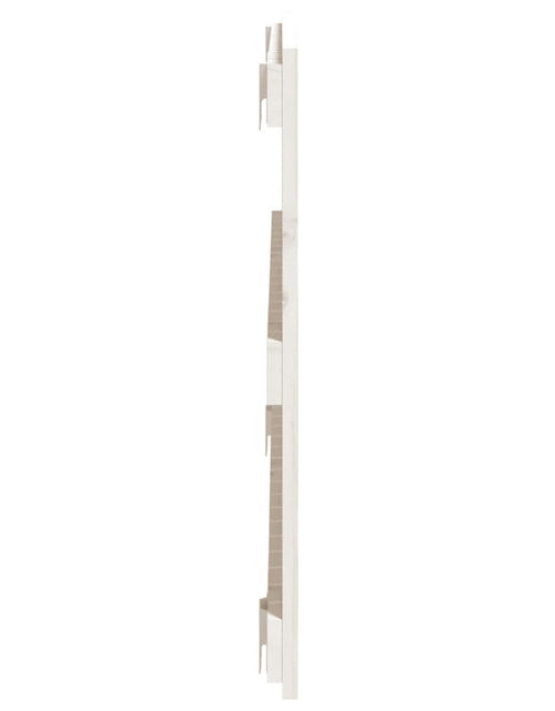 Загрузите изображение в средство просмотра галереи, Tăblie de pat pentru perete, alb, 95,5x3x60 cm, lemn masiv pin - Lando
