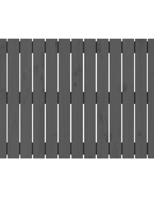 Загрузите изображение в средство просмотра галереи, Tăblie de pat pentru perete, gri, 95,5x3x60 cm, lemn masiv pin - Lando
