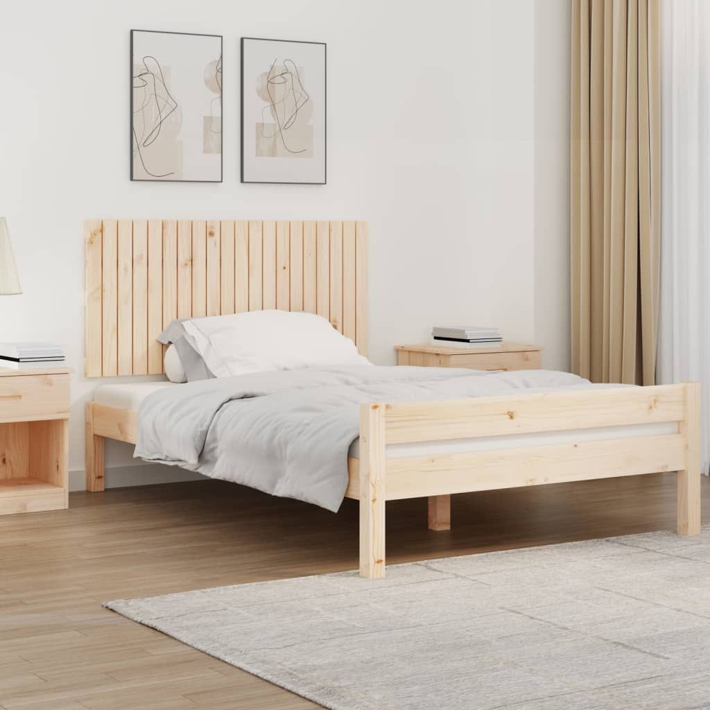 Tăblie de pat pentru perete, 127,5x3x60 cm, lemn masiv de pin - Lando