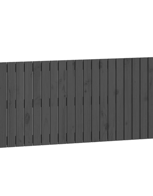 Încărcați imaginea în vizualizatorul Galerie, Tăblie de pat pentru perete, gri, 147x3x60 cm, lemn masiv pin - Lando
