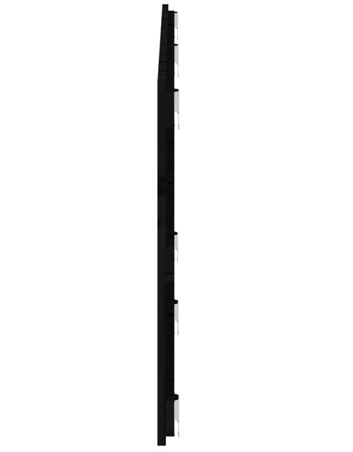 Загрузите изображение в средство просмотра галереи, Tăblie de pat pentru perete, negru, 159,5x3x60 cm - Lando
