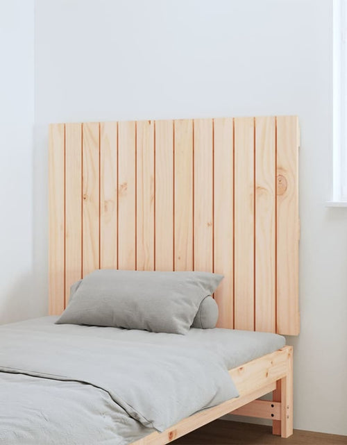 Încărcați imaginea în vizualizatorul Galerie, Tăblie de pat pentru perete, 82,5x3x60 cm, lemn masiv de pin - Lando
