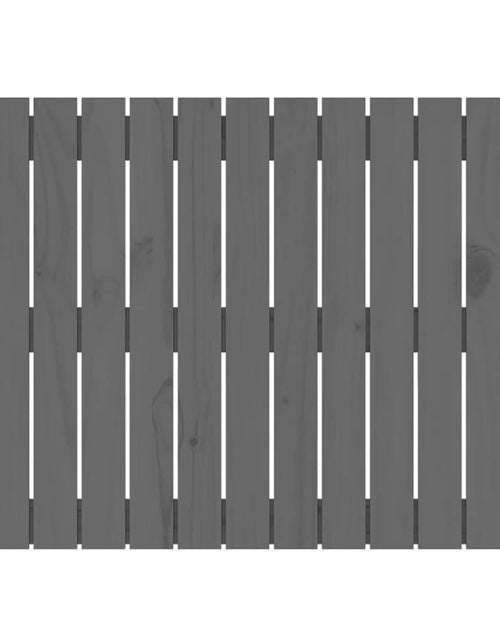 Загрузите изображение в средство просмотра галереи, Tăblie de pat pentru perete, gri, 82,5x3x60 cm, lemn masiv pin - Lando
