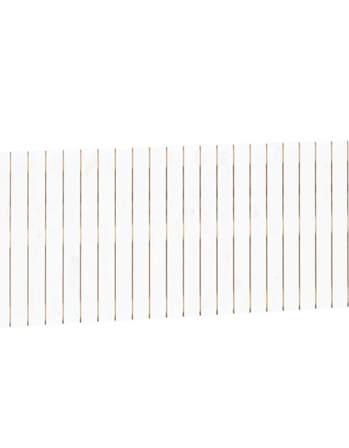 Загрузите изображение в средство просмотра галереи, Tăblie de pat pentru perete, alb, 166x3x60 cm, lemn masiv pin - Lando
