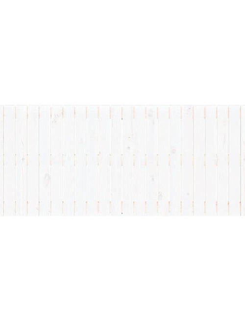 Загрузите изображение в средство просмотра галереи, Tăblie de pat pentru perete, alb, 166x3x60 cm, lemn masiv pin - Lando
