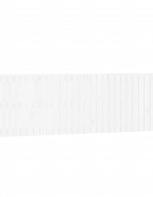 Загрузите изображение в средство просмотра галереи, Tăblie de pat pentru perete, alb, 185x3x60 cm, lemn masiv pin - Lando
