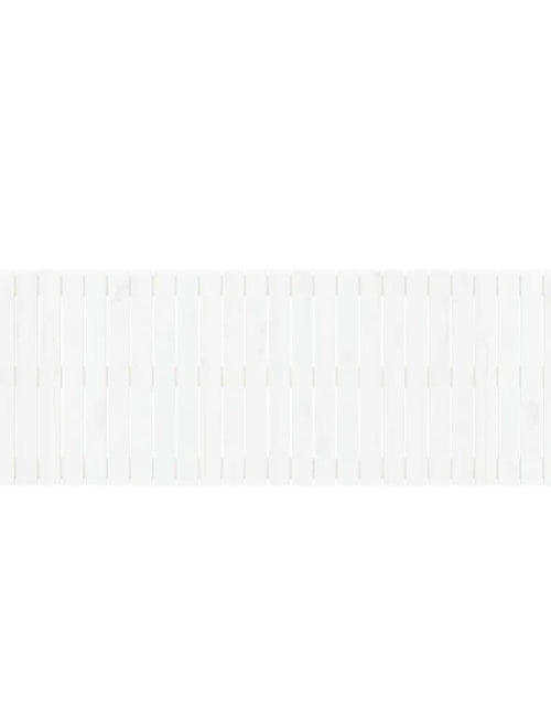 Загрузите изображение в средство просмотра галереи, Tăblie de pat pentru perete, alb, 185x3x60 cm, lemn masiv pin - Lando
