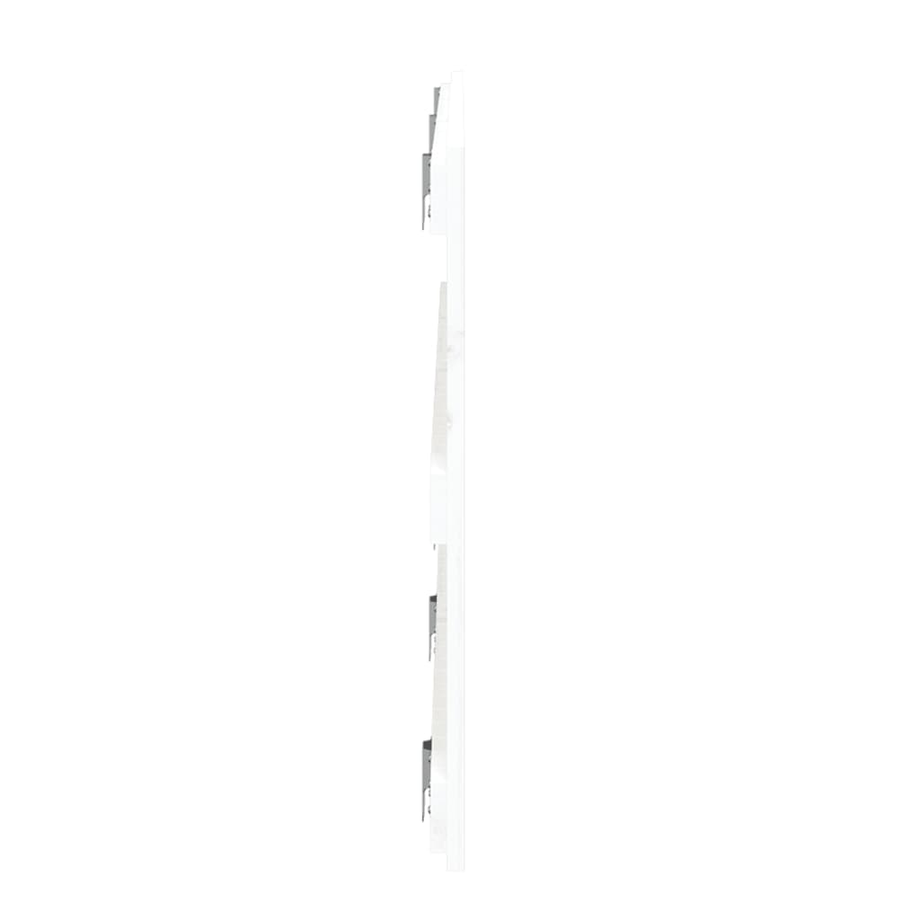 Tăblie de pat pentru perete, alb, 185x3x60 cm, lemn masiv pin - Lando