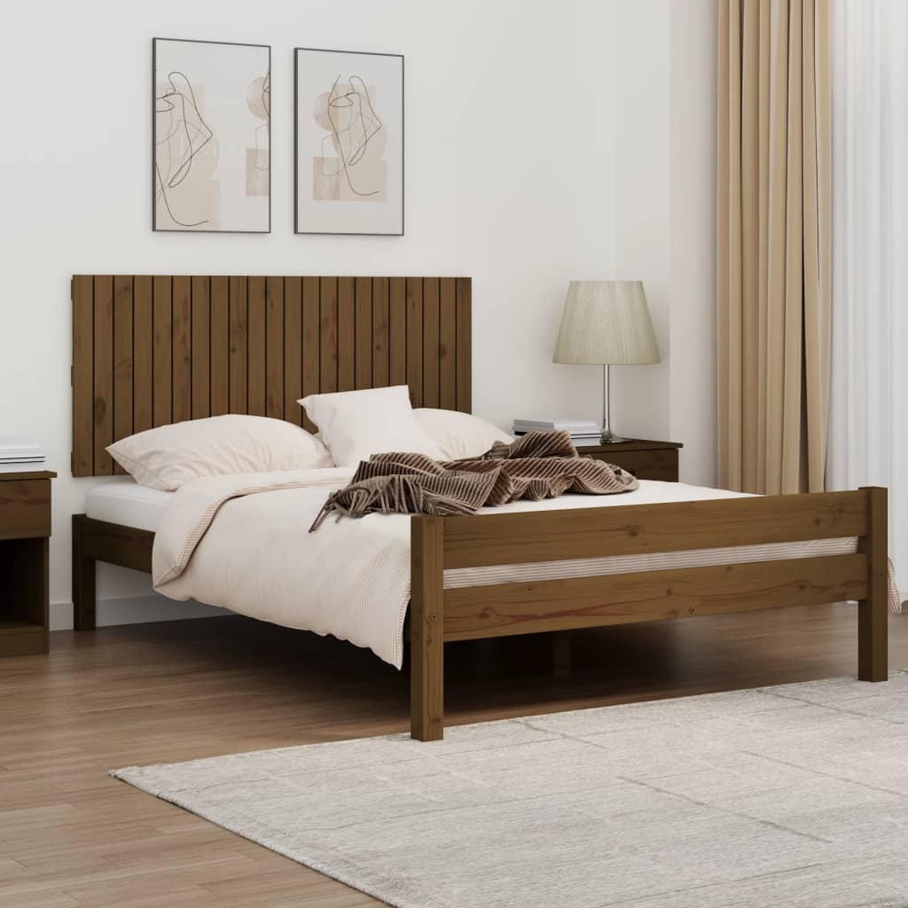 Tăblie de pat pentru perete, maro miere, 140x3x60 cm - Lando