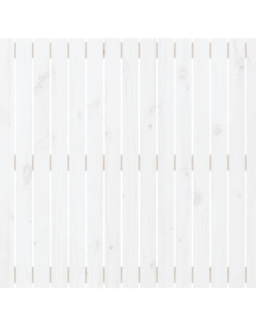 Загрузите изображение в средство просмотра галереи, Tăblie de pat pentru perete, alb, 108x3x90 cm, lemn masiv pin - Lando
