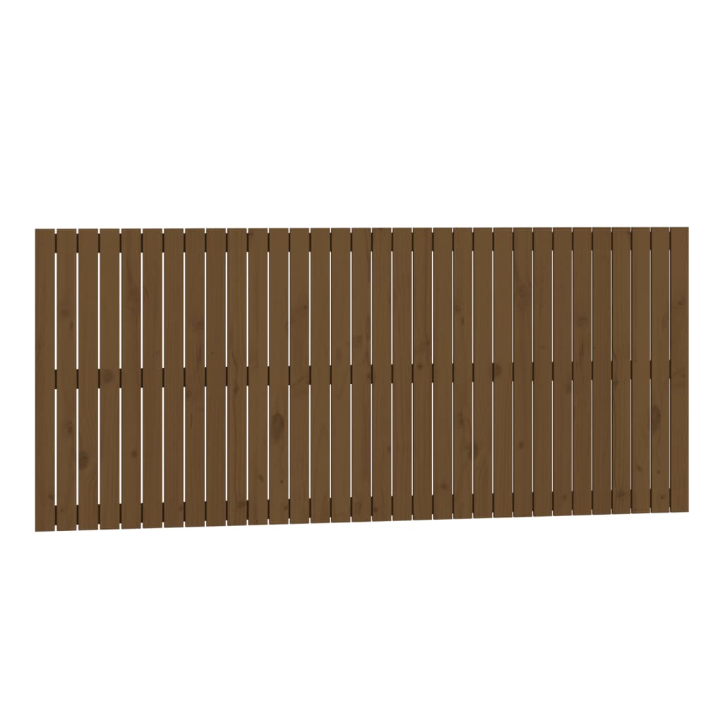 Tăblie de pat pentru perete, maro miere, 204x3x90 cm - Lando