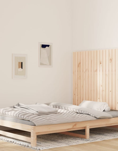 Загрузите изображение в средство просмотра галереи, Tăblie de pat pentru perete, 127,5x3x90 cm, lemn masiv de pin - Lando
