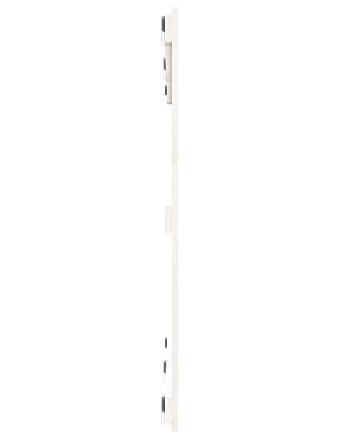 Загрузите изображение в средство просмотра галереи, Tăblie de pat pentru perete, alb, 127,5x3x90 cm, lemn masiv pin - Lando
