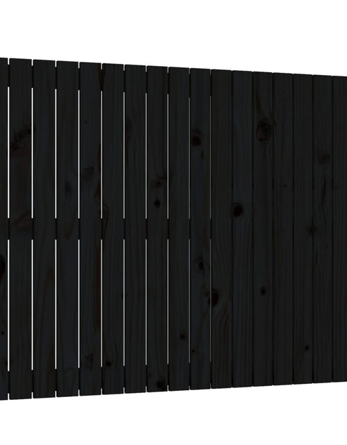 Загрузите изображение в средство просмотра галереи, Tăblie de pat pentru perete, negru, 127,5x3x90 cm - Lando
