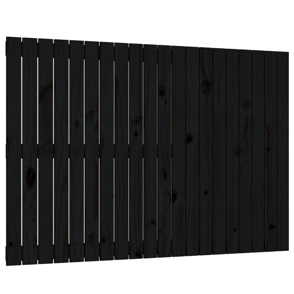 Tăblie de pat pentru perete, negru, 127,5x3x90 cm - Lando