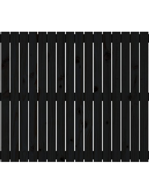 Загрузите изображение в средство просмотра галереи, Tăblie de pat pentru perete, negru, 127,5x3x90 cm - Lando
