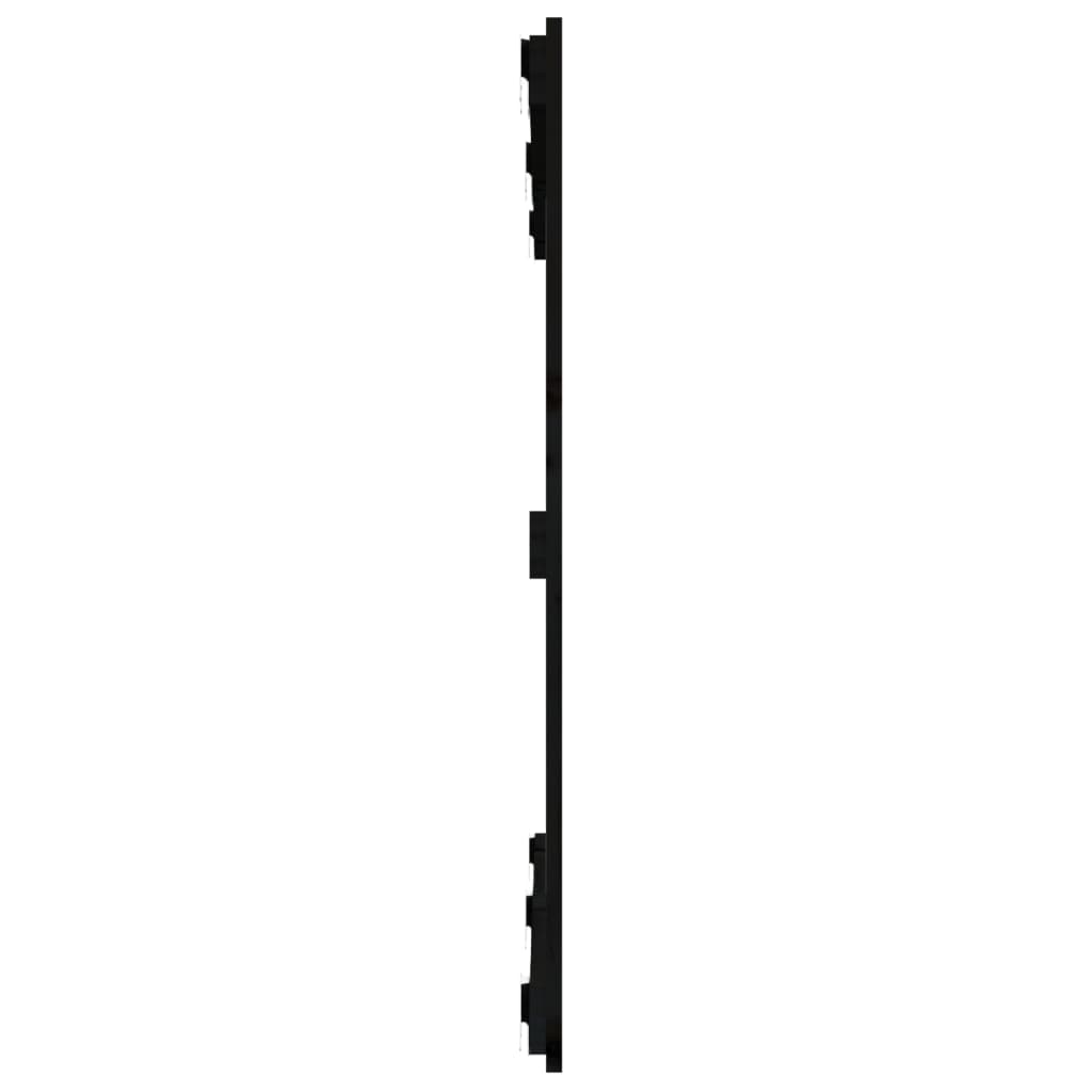 Tăblie de pat pentru perete, negru, 127,5x3x90 cm - Lando