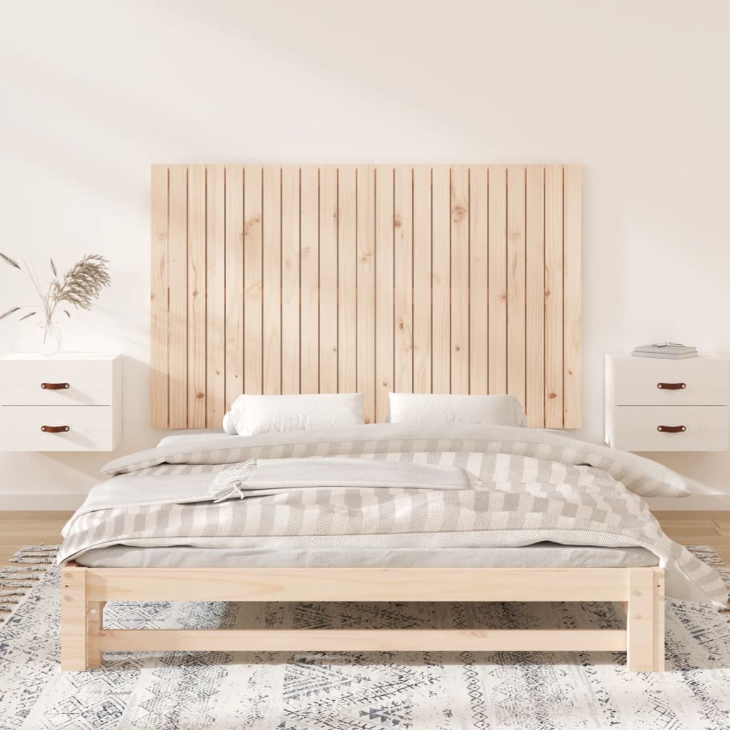 Tăblie de pat pentru perete, 147x3x90 cm, lemn masiv de pin - Lando