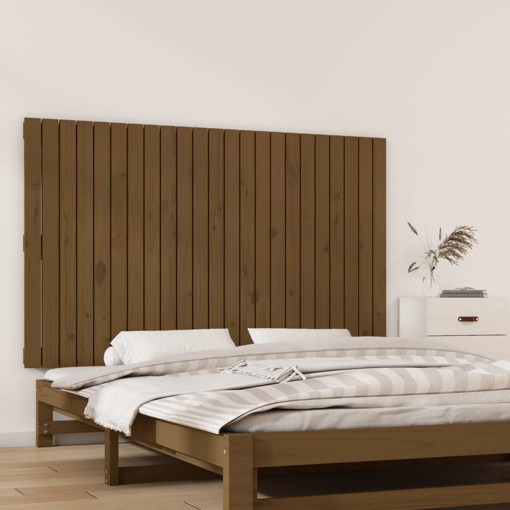Tăblie de pat pentru perete, maro miere, 147x3x90 cm - Lando