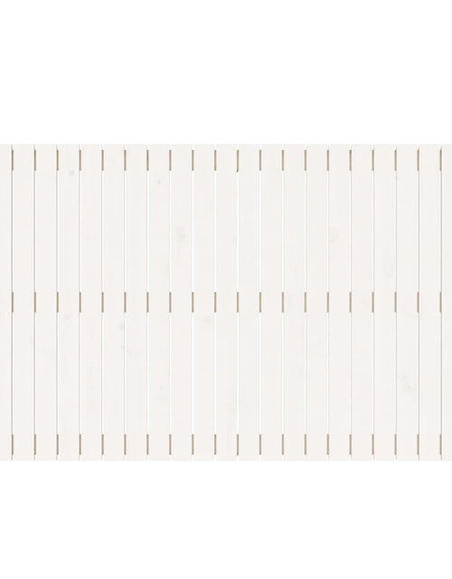Загрузите изображение в средство просмотра галереи, Tăblie de pat pentru perete, alb, 159,5x3x90 cm, lemn masiv pin - Lando
