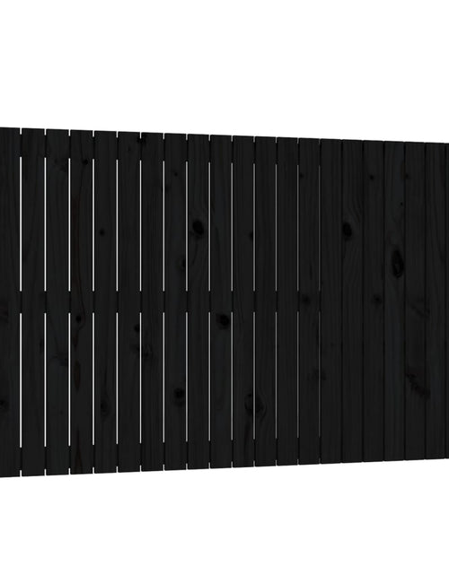 Încărcați imaginea în vizualizatorul Galerie, Tăblie de pat pentru perete, negru, 159,5x3x90 cm - Lando
