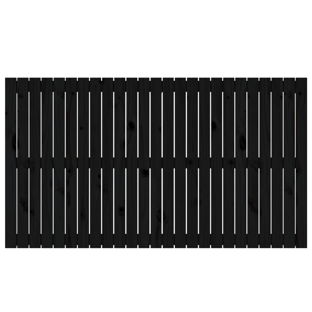Tăblie de pat pentru perete, negru, 159,5x3x90 cm - Lando
