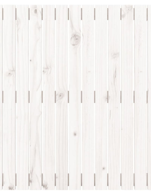 Încărcați imaginea în vizualizatorul Galerie, Tăblie de pat pentru perete, alb, 82,5x3x90 cm, lemn masiv pin - Lando
