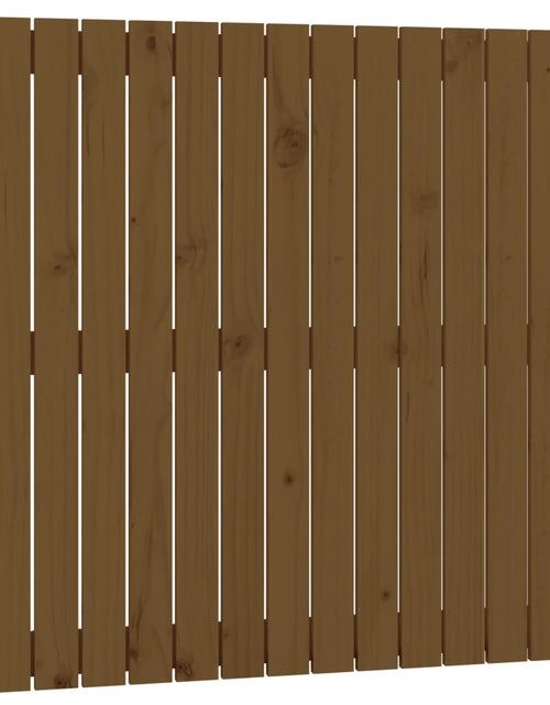 Загрузите изображение в средство просмотра галереи, Tăblie de pat pentru perete, maro miere, 82,5x3x90 cm, lemn pin - Lando
