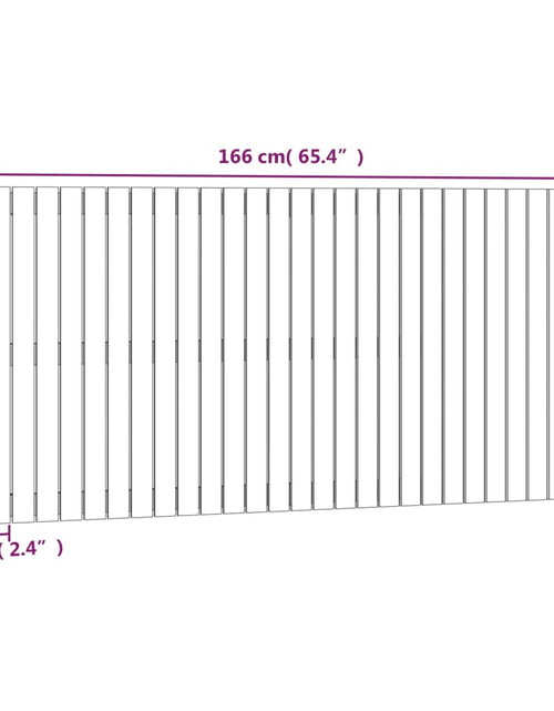 Încărcați imaginea în vizualizatorul Galerie, Tăblie de pat pentru perete, 166x3x90 cm, lemn masiv de pin - Lando
