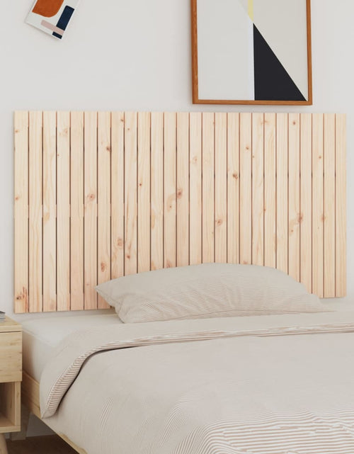Încărcați imaginea în vizualizatorul Galerie, Tăblie de pat pentru perete, 166x3x90 cm, lemn masiv de pin - Lando
