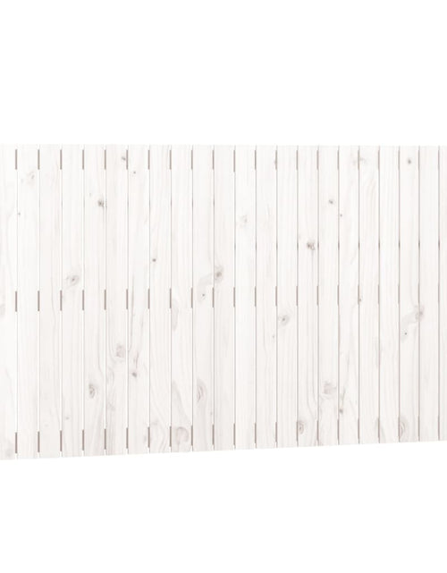 Загрузите изображение в средство просмотра галереи, Tăblie de pat pentru perete, alb, 166x3x90 cm, lemn masiv pin - Lando
