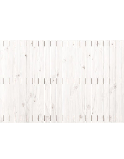 Загрузите изображение в средство просмотра галереи, Tăblie de pat pentru perete, alb, 166x3x90 cm, lemn masiv pin - Lando
