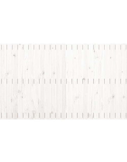 Загрузите изображение в средство просмотра галереи, Tăblie de pat pentru perete, alb, 185x3x90 cm, lemn masiv pin - Lando
