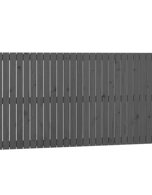 Загрузите изображение в средство просмотра галереи, Tăblie de pat pentru perete, gri, 185x3x90 cm, lemn masiv pin - Lando
