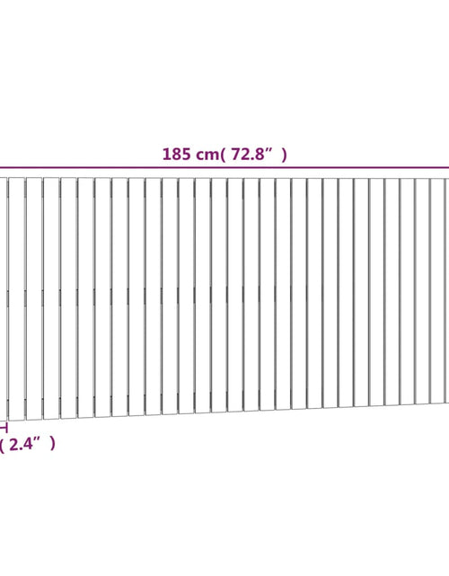 Загрузите изображение в средство просмотра галереи, Tăblie de pat pentru perete, maro miere, 185x3x90 cm, lemn pin - Lando
